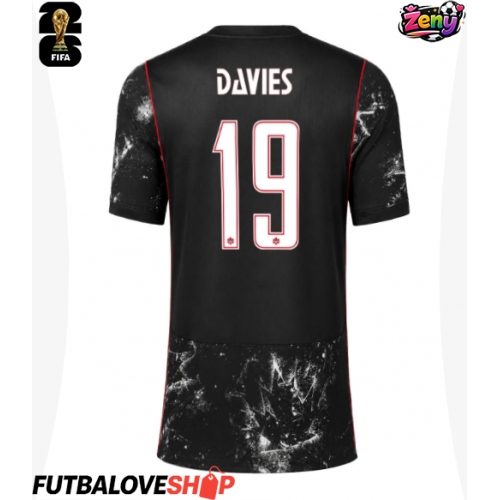 Dres Kanada Alphonso Davies #19 Preč pre Ženy MS 2026 Krátky Rukáv